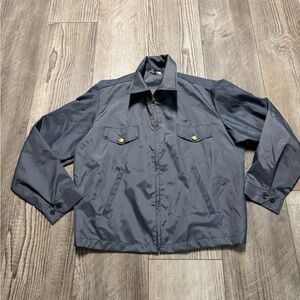 NEW VINTAGE USPS Mail Carrier Drizzler lightweight jacket MADE IN USA blue large